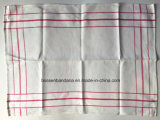China Factory Produce Custom Red Checked Cotton Jacquard Tea Towel