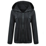 Womens Outdoor Rainwear Cycling Climbing Packable Lightweight Sporting Hooded Jacket