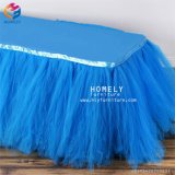 Hotel Round Decorative Banquet Party Satin Polyester Spandex Table Skirt