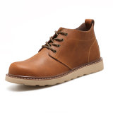 Men's Casual PU Leather Lace-up Work Shoes Martin Boots Winter Boots