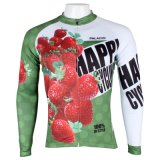 Strawberry Green Fresh Sports Jacket Tops Men's Cycling Jersey
