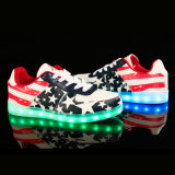 Us Star Casul Men's/Women's PU Rechargeable LED Shoes