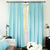 Multi-Colors Available Linen Solid Blackout Curtain Fabric (14F0010)