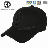 Black Trendy Manufacturer Quality Baseball Cap with Double Embroidery