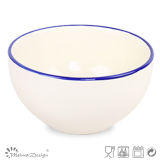 13.5cm Glazing with Blue Rim Cereal Bowl for Hotel