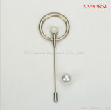 Lapel Brooch Pearl Wild Word Safety Pin Sweater Shawl Jewelry