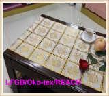 Crochet PVC Roll Gold Long Lace 50cm Width Table Mat