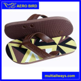 Colorful Print PE Men Sandal with Five Buttons
