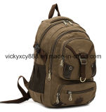 Outdoor Sports Leisure Double Shoulder Bike Travel Canvas Backpack (CY6935)