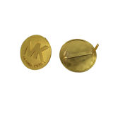 56mm Gold Plated Mk Tag Metal Handbag Tag