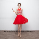 Women Red Short Homecoming Dresses with Crystals Prom Dress
