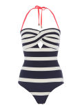 Navy Stripe Nautical Swimsuit