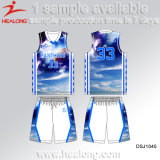 Healong Customized Sportswear Design Sublimation Basketball Jersey