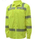 OEM Reflective Stripes High Visibility Workwear/ safety Long Sleeve Shirt