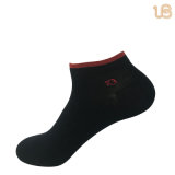 Men's Black Color Comb Cotton Ankle Dress Casual Socks