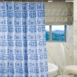 Eco-Friendly 100%Polyester Waterproof Bathroom Shower Curtain (18S0067)