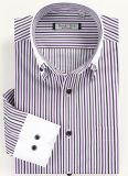 Men's Strips Mecerized Cotton Business Shirts