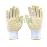 Factory Use Cotton Knitted Gloves Work Gloves PVC Dots