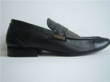 Black PU Leather Mens Office Shoes