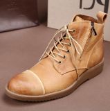 New Men Leather Casual Shoes High Top Martin Boots (AKPX34)