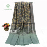 Tr Cotton Leopard Digital Printed Shawl Fashion Scarf