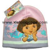 Cute Embroiderey Kid Knitted Hat (JRK201)