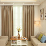 Good Hand Feeling Polyester Solid Jacquard Blackout Window Curtain (22W0024)