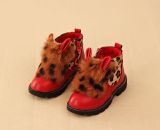 Flat Casual Comfortable Girls Childrens Shoes Boots (K 35)