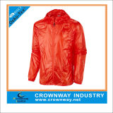 100% Polyester Lightweight Waterproof Running Jacket for Men