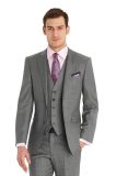 Grey Color Custom Made Men Wedding Suit 3PCS