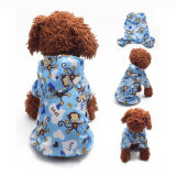 Pet Products Cartoon Waterproof Dog Raincoat with Four Legs