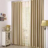 2017 New Trend Linen Solid Blackout Window Curtain Fabric (14F0013)