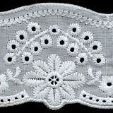 French Embroidery 100% Cotton Lace