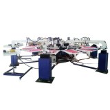 6 Color 14 Stations Round Screen Printing Machine