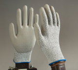 Hppe Cut & Puncture Resistant PU Coated Gloves