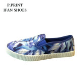 New Popular Canvas Shoes with Flower Printing From Factory