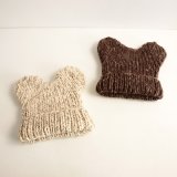 Custom Warm Cap Winter Leisure Bear Knitted Beanie Hats Unisex
