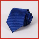Polyester Woven Smooth Tie Classic Man's Purple Blue Stripe Business Wedding Ties for Men Party Fashion Casual Neck Tie