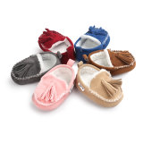 Baby Boys Girls Handmadetassel Plush Soft Soled Winter Warm Boots Moccasins First Walkers Shoes
