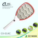 White Handle Rechargeable Mosquito Swatter with LED Torch