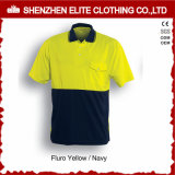 Hot Selling Blue Yellow Reflective Safety Work Polo Shirts Men (ELTSPSI-5)