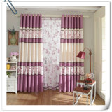 Popular Floral Polyester Linen Printed Blackout Window Curtain (29W0039)