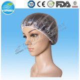 PE Hotel Shower Cap, Disposable Shower Cap with Printed or Transparent Color