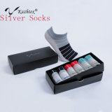 Anti-Bacterial and Anti-Odour Silver Fiber Cotton Socks for Men Wearing in Winter