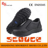 Oil and Water Resistant Leather Safety Kitchen Working Shoes No Lace (RS5853)