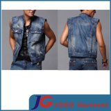 2015 Summer Sleeveless Fashion Body Shape Boys Jeans Vest (JC7039)