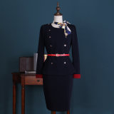 Custom Women Pilot Skirt Airline Stewardess Uniform