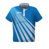 Custom Men Blue Golf Polo T Shirts with Good Design