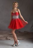 Latest Sequin Beaded Red Sexy Party Dresses (PAD0007)