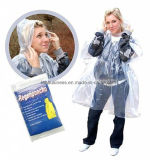 Clear Raincoat PE Emergency Portable Poncho for Adult and Children
